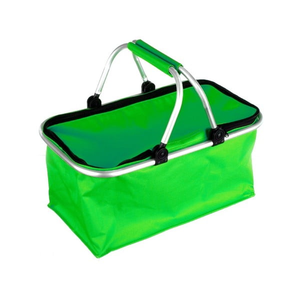 Přenosný nákupní košík Vetro, zelený