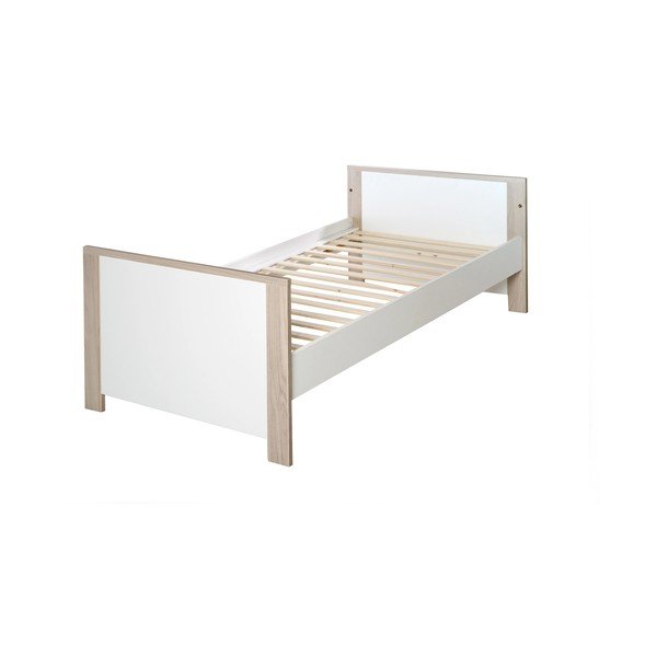 Детско легло в бял и естествен цвят 70x140 cm Olaf - Roba-image-2