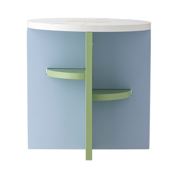 Светлозелена/светлосиня детска табуретка Latti – Bloomingville Mini-image-4