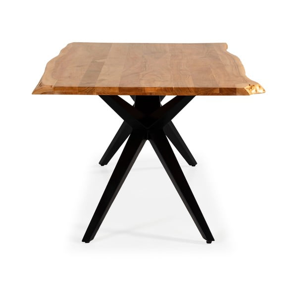 Трапезна маса с акациев плот 100x200 cm Mudri – MOME-image-4