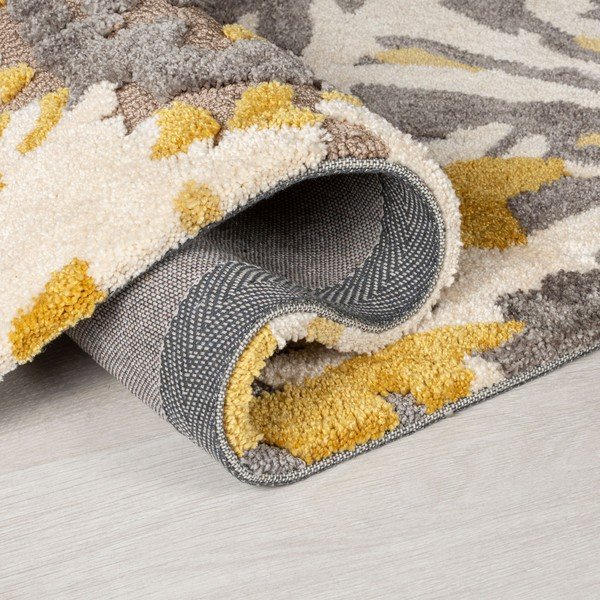 Сив и жълт килим , 160 x 230 cm Soft Floral - Flair Rugs-image-1