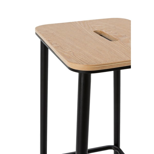 Черни бар столове в комплект 2 бр. (височина на седалката 65 cm) Abba – Marckeric-image-4