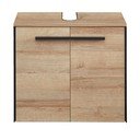 Стенен шкаф за мивка от декор от дъб  в естествен цвят 53x60 cm Quickset 395 – Pelipal