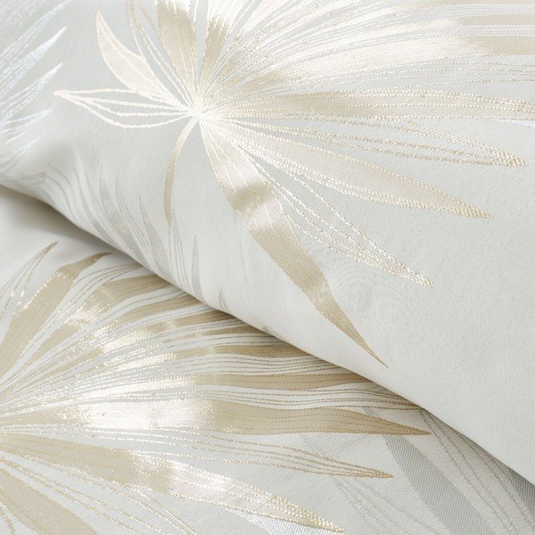 Бежово спално бельо за двойно легло 200x200 cm Luxe Palm - Catherine Lansfield-image-3