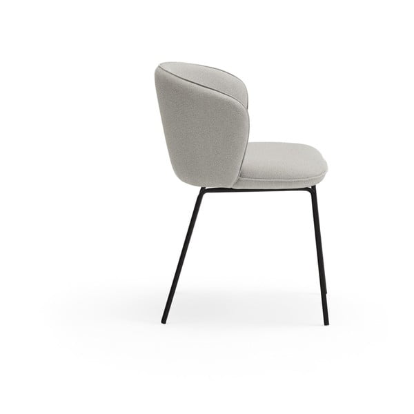 Светлосиви тапицирани трапезни столове в комплект 2 бр. Add – Teulat-image-3