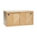 Стенен рафт от дъб Херингбон - Hübsch