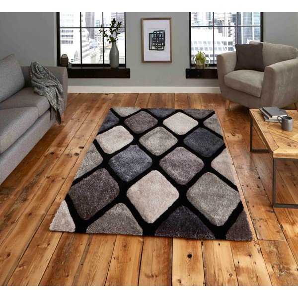 Тъмносив ръчно изработен килим 120x170 cm Noble House – Think Rugs-image-1