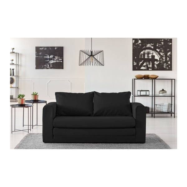 Черен разтегателен диван Honolulu - Cosmopolitan Design-image-4