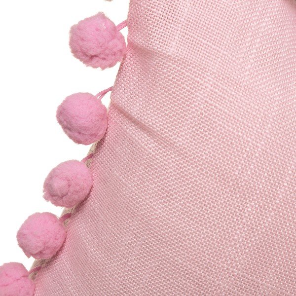 Розова възглавница , 50 x 30 cm Pompon - Casa Selección-image-1