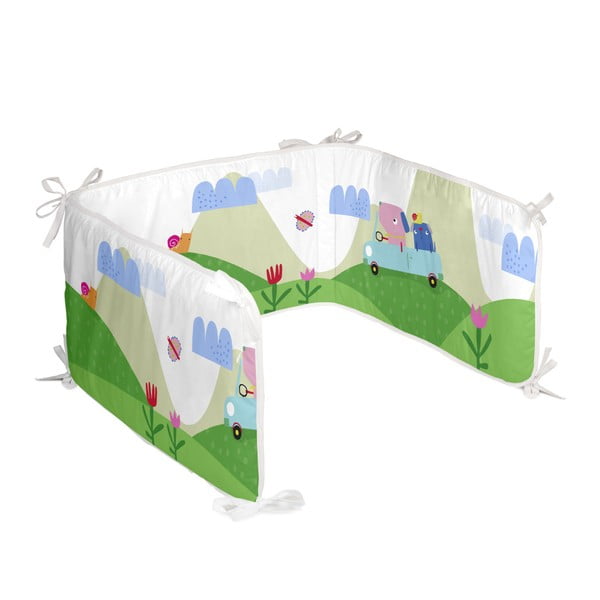 Памучна калъфка за матрак за детско легло , 210 x 40 cm Patchwork Animal - Moshi Moshi