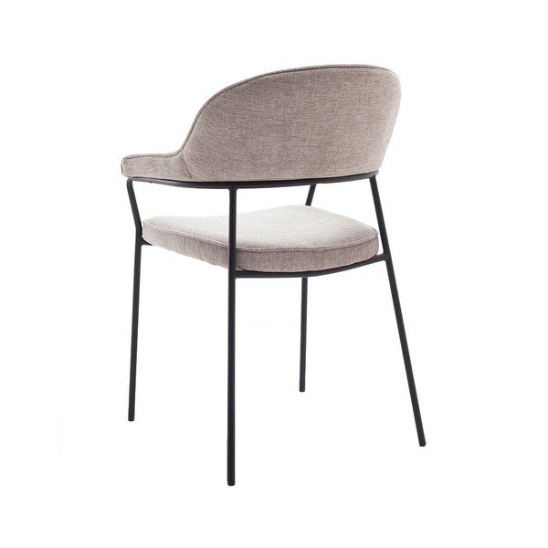 Бежов трапезен стол с подлакътници Kindersley – Unique Furniture-image-3