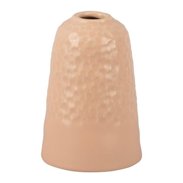 Розова керамична ваза Издълбана, височина 18,5 cm - PT LIVING