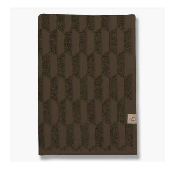 Тъмнокафяви памучни кърпи в комплект от 2 броя 35x55 cm Geo - Mette Ditmer Denmark