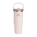 Светлорозов термос от неръждаема стомана 890 ml IceFlow™ Flip Straw 2.0 Tumbler Rose Quartz – Stanley