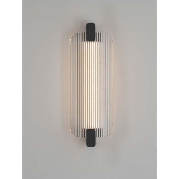 Матово черно стъклена LED стенна лампа Emery – Nova Luce-image-2