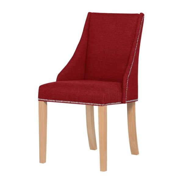 Červená židle s hnědými nohami Ted Lapidus Maison Patchouli