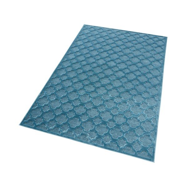 Син килим от вискоза , 80 x 125 cm Bryon - Mint Rugs-image-3