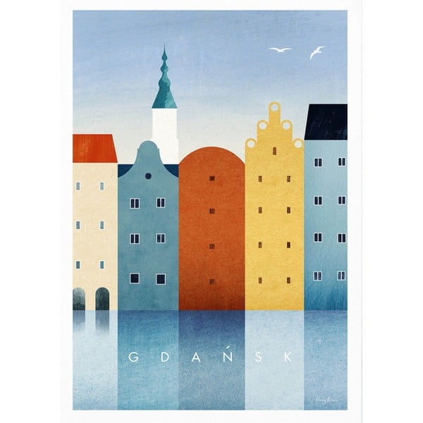 Плакат 50x70 cm Gdansk - Travelposter