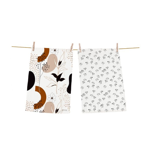 Комплект от 2 памучни кърпи за чай , 70 x 50 cm Autumn Vibe - Butter Kings