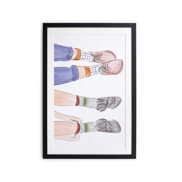 Постер в рамка 40 x 60 cm Feet - Really Nice Things