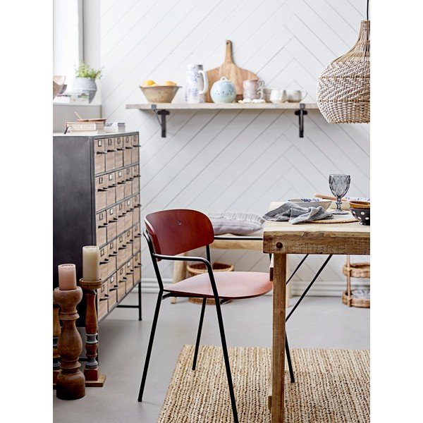Кафяв трапезен стол Piter - Bloomingville-image-1