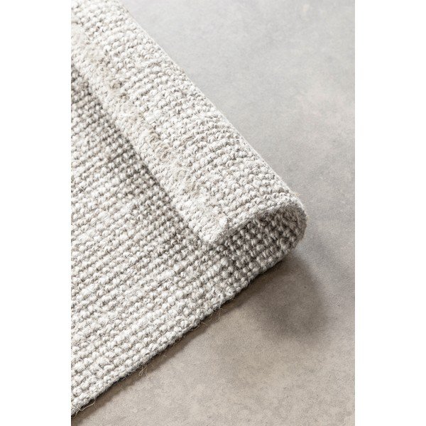 Светлосива двустранна/ръчно изработена ютена пътека 80x200 cm Bouclé Jaipur – Hanse Home-image-3