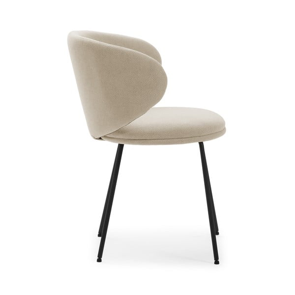 Бежови тапицирани трапезни столове в комплект 2 бр. Rush – Marckeric-image-3