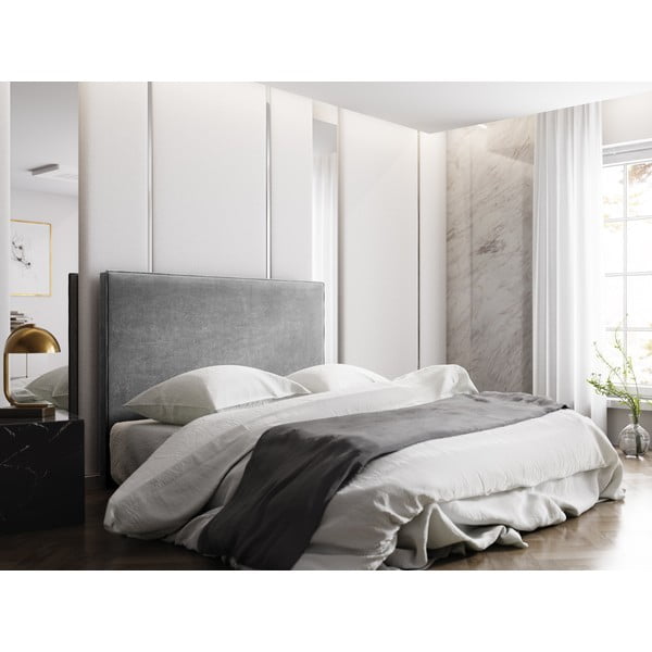 Сива табла за легло 160x120 cm Natalia – Milo Casa-image-3