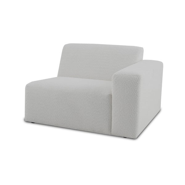 Бял модулен диван от букле (десен ъгъл) Roxy – Scandic-image-1