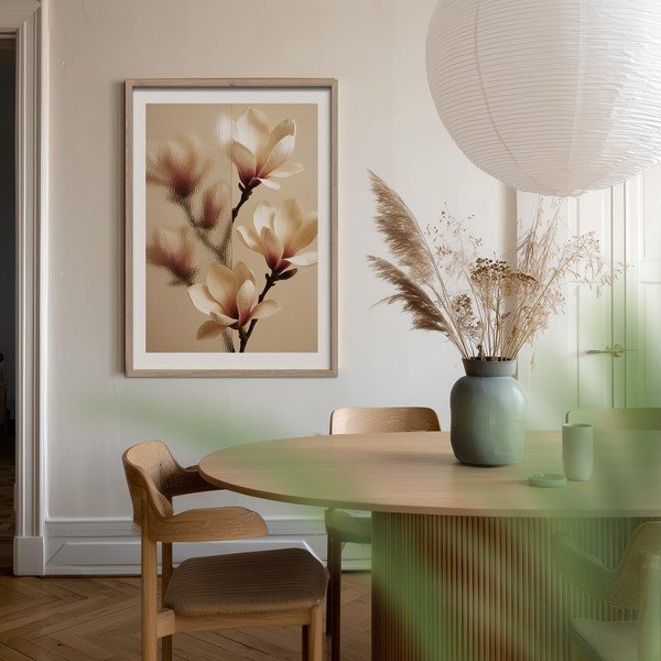 Печатна картина с включена рамка 50x70 cm Soft Magnolia – Styler-image-1
