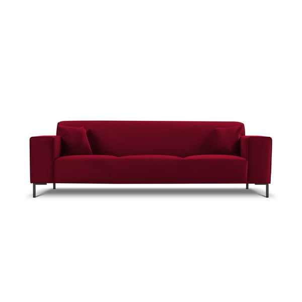 Диван от червено кадифе Siena - Cosmopolitan Design