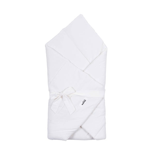 Бяло памучно бебешко одеяло 75x75 cm - Malomi Kids