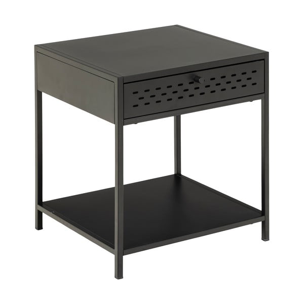 Черно нощно шкафче Newcastle - Actona-image-2