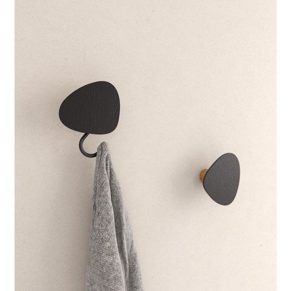 Черна стенна стоманена кука Dot L Bull – LIND DNA-image-1