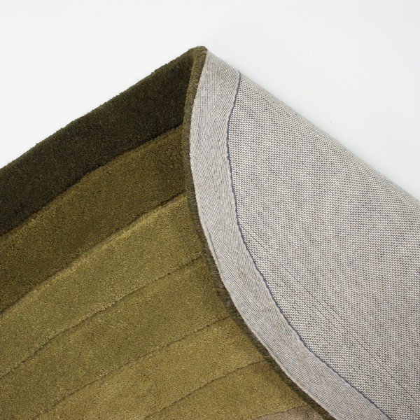 Зелен ръчно изработен вълнен килим 160x230 cm Puddle Ombre  – Flair Rugs-image-4