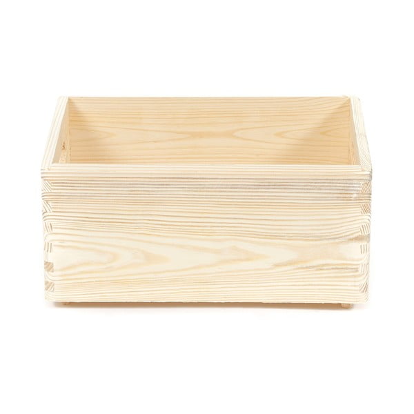 Кутия за съхранение от борова дървесина Custom, 30 x 20 x 14 cm - Compactor-image-3