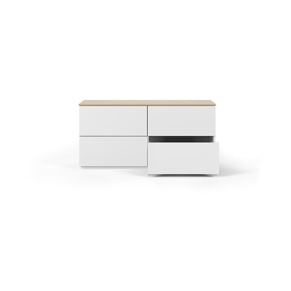 Бял нисък скрин 120x54 cm Join - TemaHome-image-3