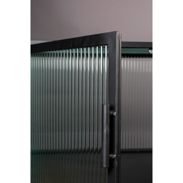 Черен метален шкаф 150x90 cm Boli - Dutchbone-image-3