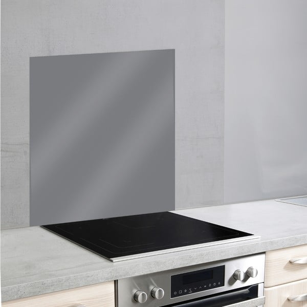 Стъклен протектор за стена зад печка в сив цвят , 70 x 60 cm - Wenko