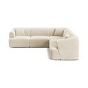 Бежов кадифен ъглов диван Campi – Cosmopolitan Design