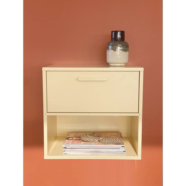 Светложълто нощно шкафче за стена Keep by Hammel - Hammel Furniture-image-1