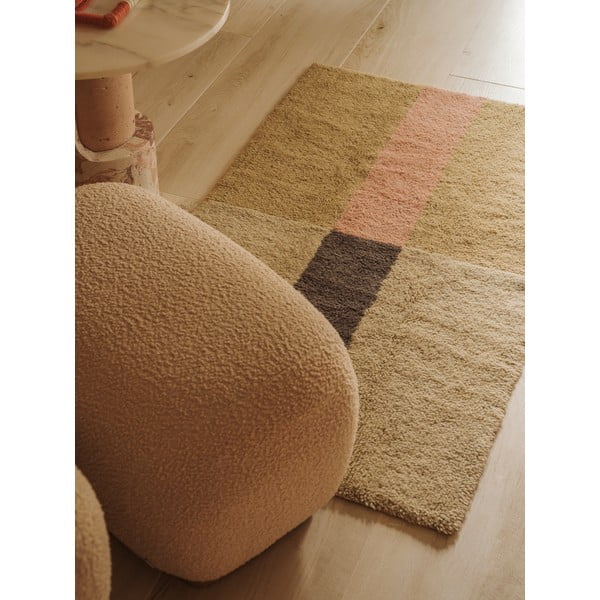 Ръчно изработен вълнен килим 80x140 cm Chroma Dusty Pink – Lorena Canals-image-1