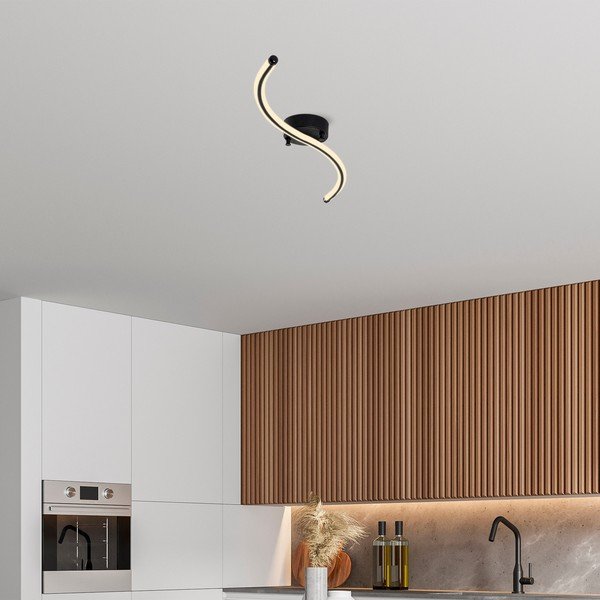 Черно LED осветително тяло за таван 10x67 cm Yilan – Opviq lights-image-2