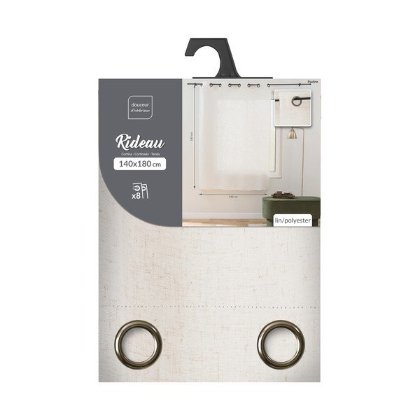 Кремаво перде 140x240 cm Pauline – douceur d'intérieur-image-3