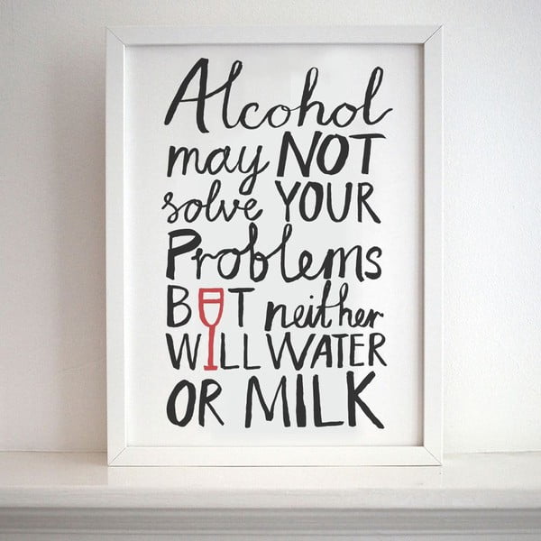 Plakát Karin Åkesson Design Alcohol Problems, 30x40 cm