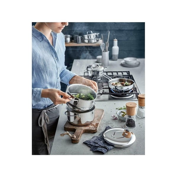 Съд от неръждаема стомана с капак Cromargan® , ⌀ 16 см Mini - WMF-image-2