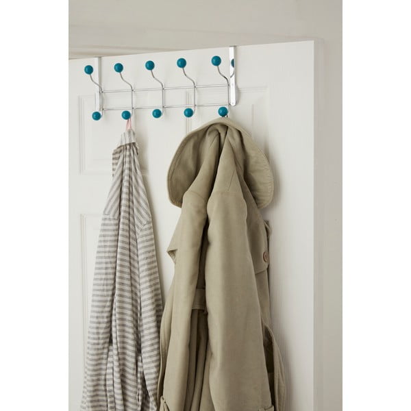 Метална закачалка за врата в ментово сребро 41 см - Premier Housewares-image-1