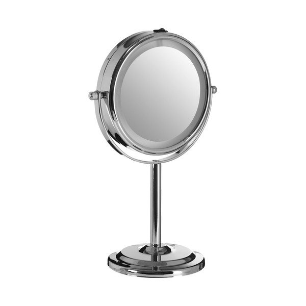 Козметично огледало със светлина/увеличително (увеличение 2x) ø 15 cm Cassini – Premier Housewares-image-1