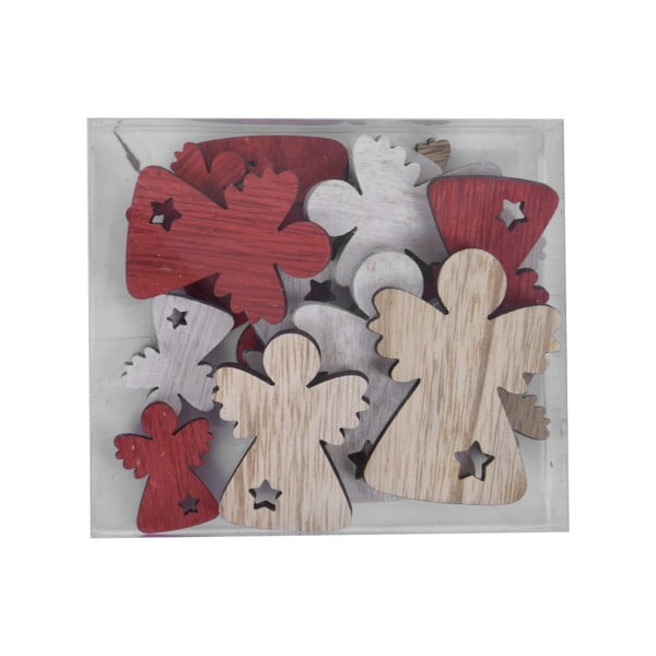 Комплект от 18 коледни орнамента във формата на херувимче - Ego Dekor-image-1