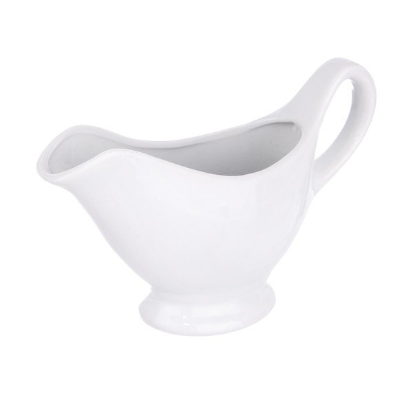 Бяла порцеланова кана за сос Pilar, 220 ml - Orion-image-1